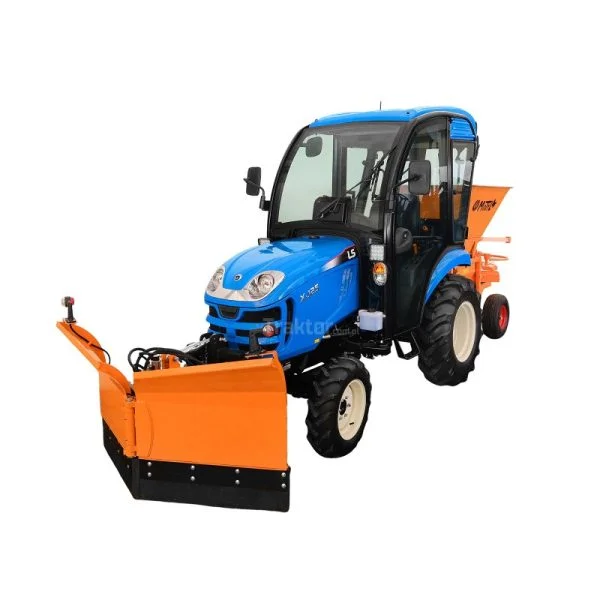 Traktor LS XJ25 Posypywarka motyl +pług śnieżny strzałkowy