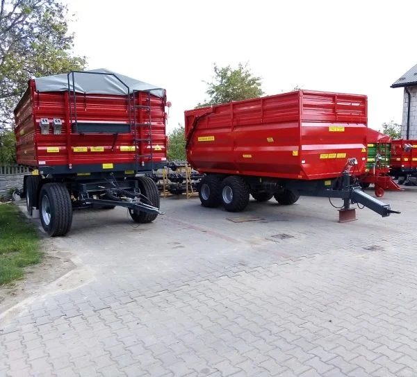 Przyczepy Skorupowe Tandem Zabudowa 8T czerwona w Agrol Sklep