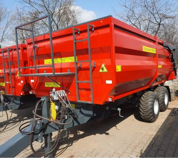 Przyczepa Skorupowa 12 T czerwona