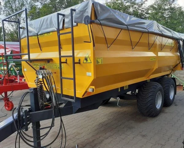 Przyczepa Skorupowa 12 T żółta