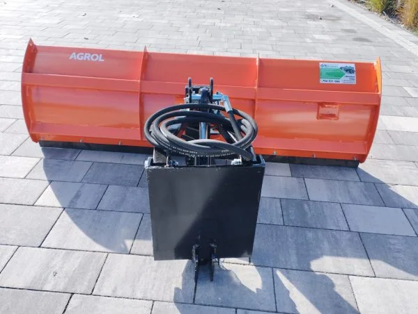 Pług śnieżny 150cm pomarańczowy do mini ciągników tył sklep z maszynami online