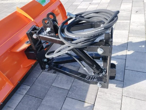 Pług śnieżny 150cm pomarańczowy do mini ciągników z boku sklep z maszynami online