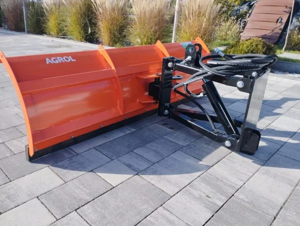 Pług śnieżny 150cm pomarańczowy do mini ciągników z boku Agrol sklep