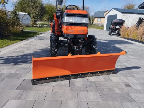 Pług śnieżny pomarańczowy 150cm do mini ciągników przód