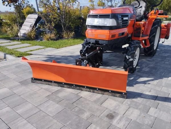 Pług śnieżny pomarańczowy 150cm do mini ciągników sklep z maszynami online