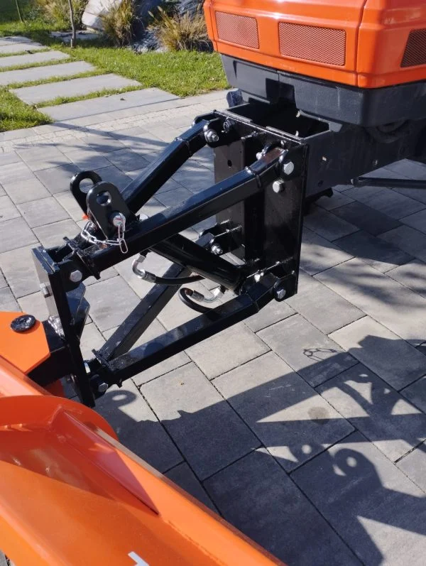 Pług śnieżny pomarańczowy 150cm do mini ciągników