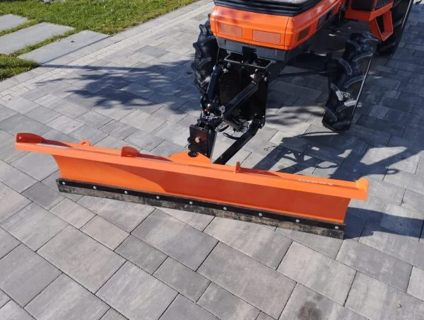 Pomarańczowy pług śnieżny 150cm do mini ciągników Agrol sklep
