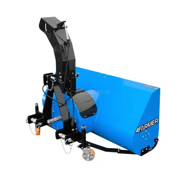 Niebieska odśnieżarka wirnikowa na przód ciągnika 4Farmer sklep z maszynami online